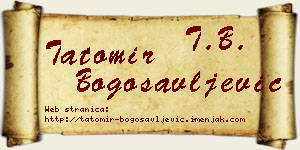 Tatomir Bogosavljević vizit kartica